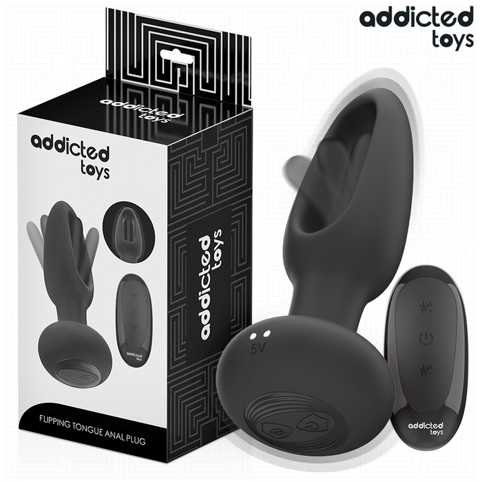 Addicted Toys Plug Langue Vibrante seul sur fond blanc