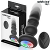 Addicted Toys Plug Rotatif Vibrant LED seul sur fond blanc