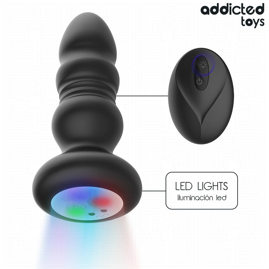 Addicted Toys Plug Rotatif Vibrant LED vue fournisseur 2