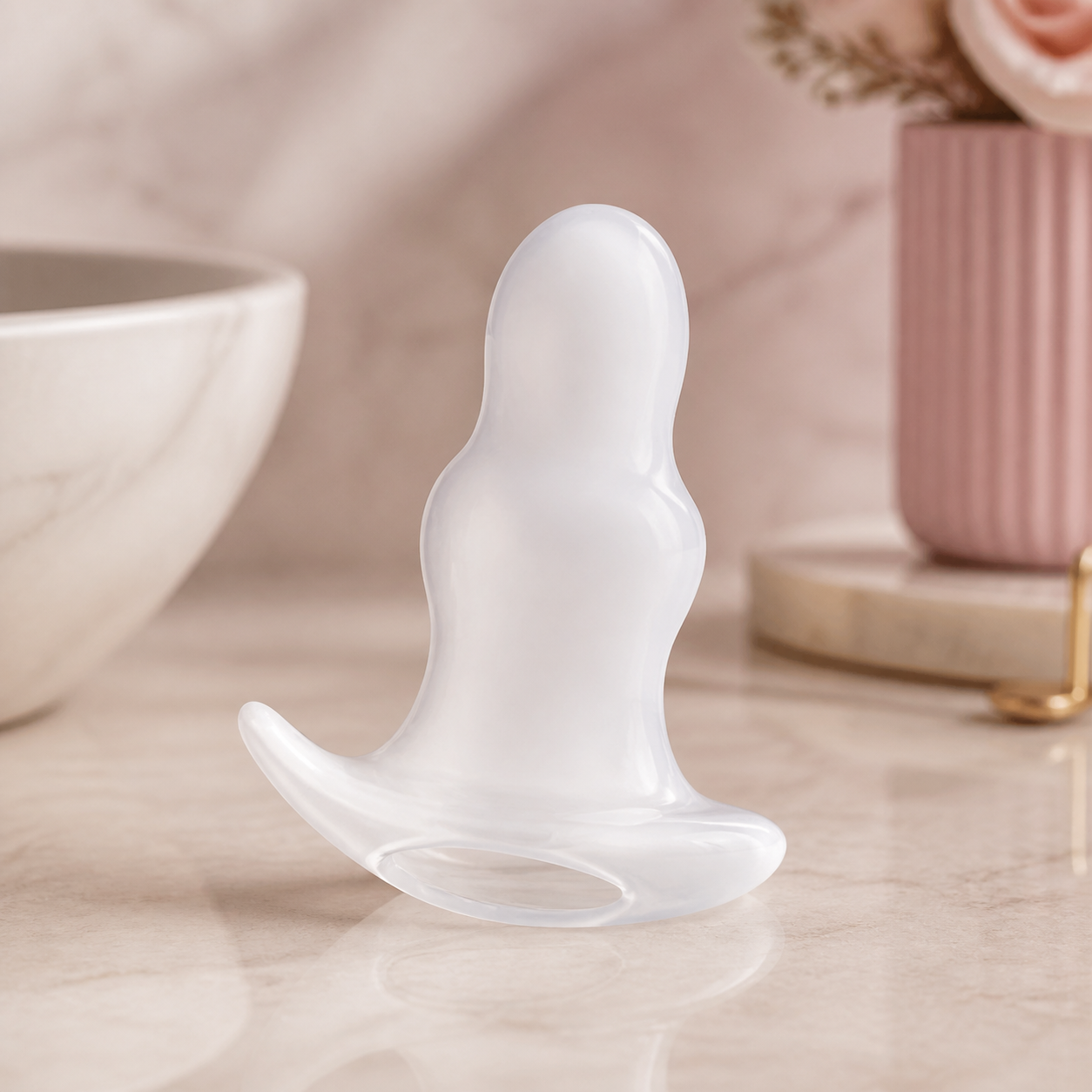 Dilatateur anal Addicted Toys 11 cm, vue de face en situation