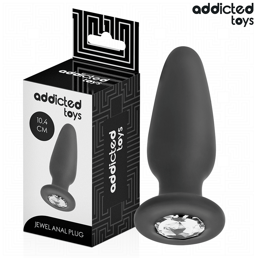 Plug anal Avec Bijou Taille M 10,4 cm – Addicted Toys