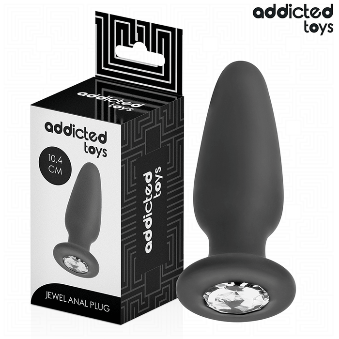 Plug anal Avec Bijou Taille M 10,4 cm – Addicted Toys