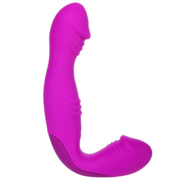 Gode double Angelo rechargeable à trois moteurs – Pretty Love – vue complémentaire
