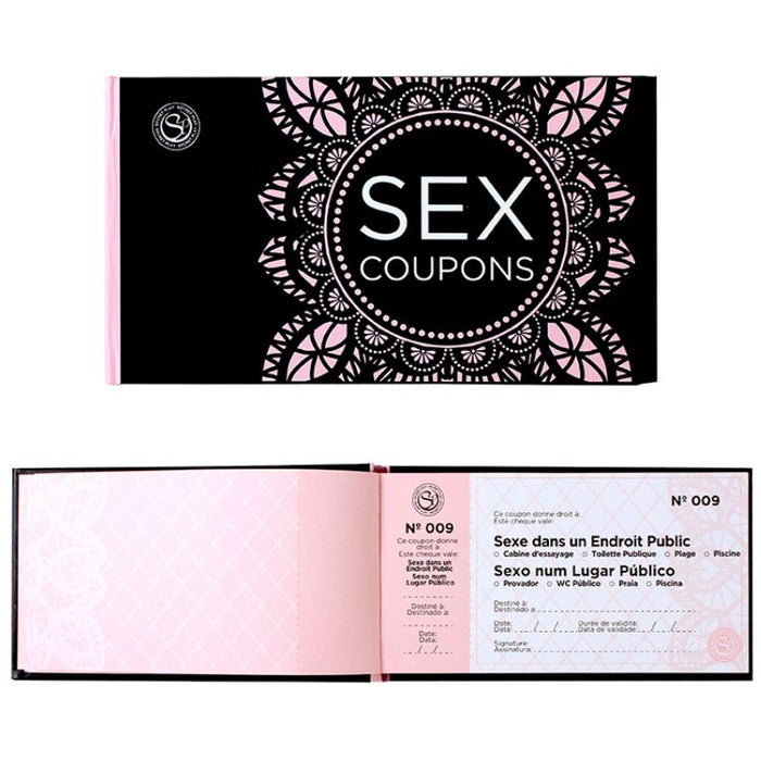 Carnet de 50 coupons Sexe en français – Secretplay 100% Games