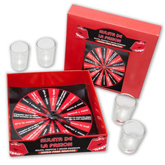 Jeu La Roulette de la Passion avec quatre verres – Diablo Picante