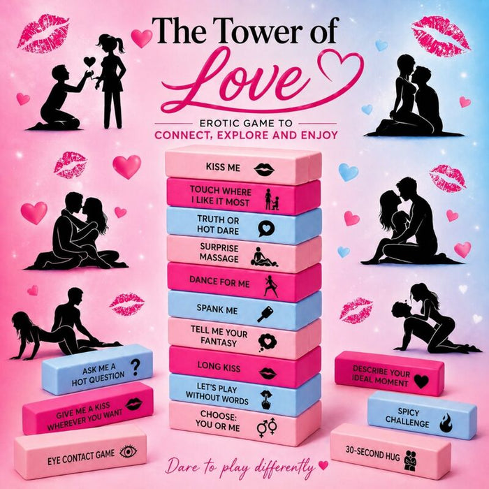 Jeu La Tour de l’Amour, 48 blocs en anglais – Diverty Sex