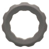 Anneau pénien Alpha Liquid Silicone Erect gris – CalExotics — produit seul sur fond blanc