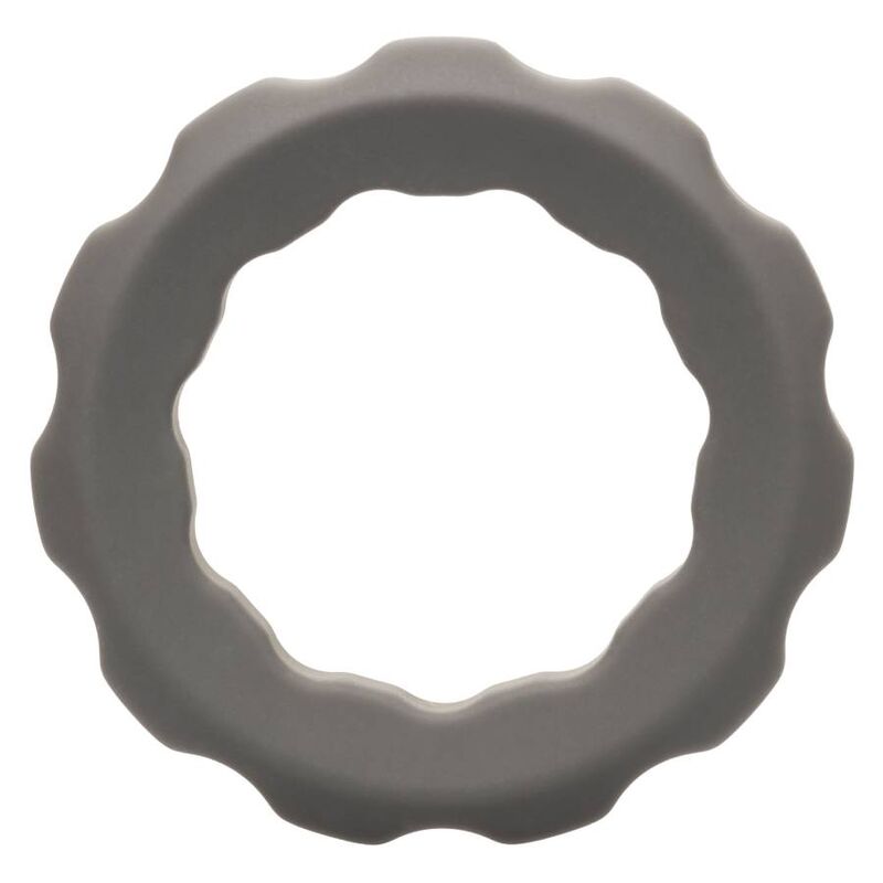 Anneau pénien Alpha Liquid Silicone Erect gris – CalExotics — produit seul sur fond blanc