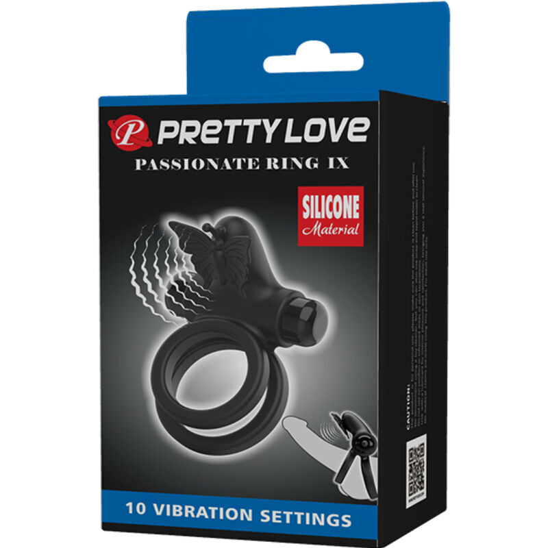 Double anneau vibrant Passionate Ring IX – Pretty Love — autre vue