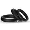 Lot de 3 anneaux péniens en silicone noirs – Armony — produit seul sur fond blanc