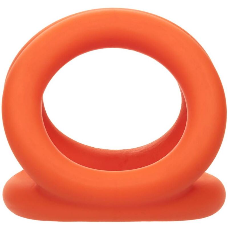 Triple anneau Alpha Liquid Silicone Tri-Ring orange – CalExotics — autre vue