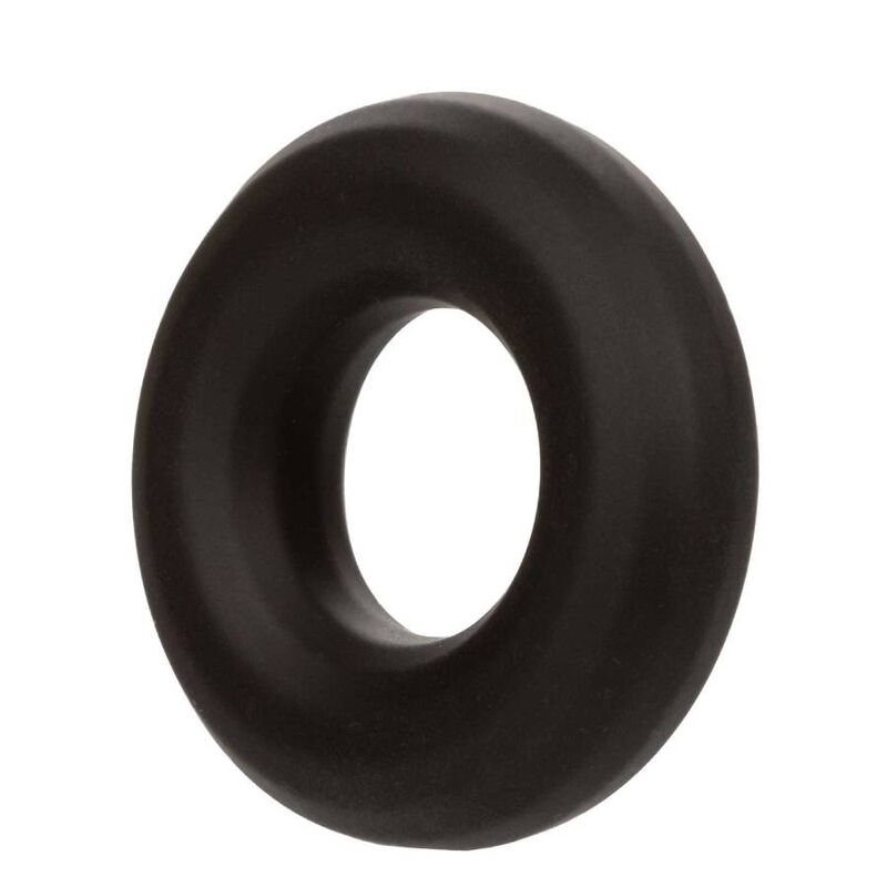 Anneau Alpha Liquid Silicone Prolong Medium noir – CalExotics — autre vue