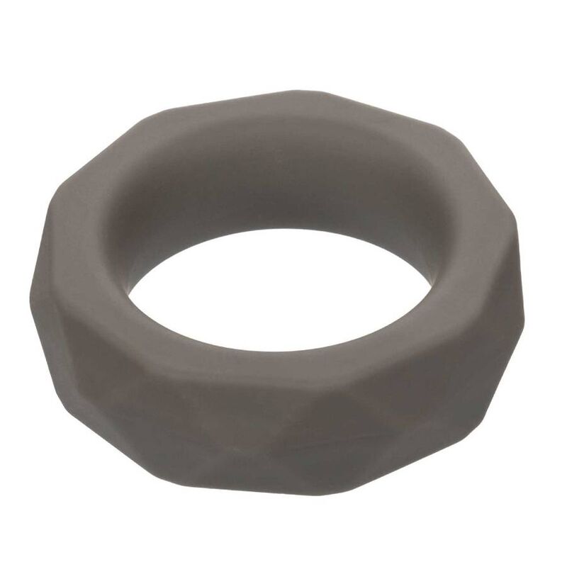 Anneau Alpha Liquid Silicone Prolong Prismatic gris – CalExotics — autre vue
