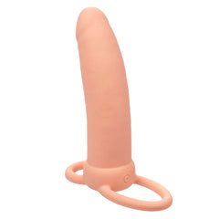 Gode vibrant à anneaux Performance Maxx Thick clair – CalExotics — produit seul sur fond blanc