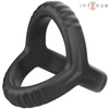 Double anneau pénien Carson noir – Intense — produit seul sur fond blanc