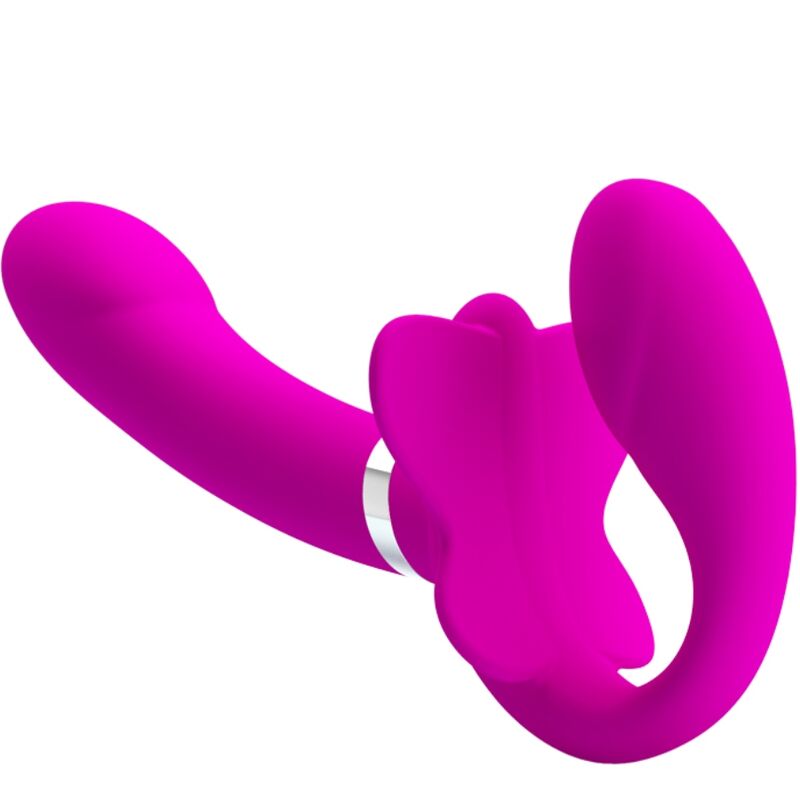 Gode double Valerie rechargeable à douze modes – Pretty Love – vue complémentaire