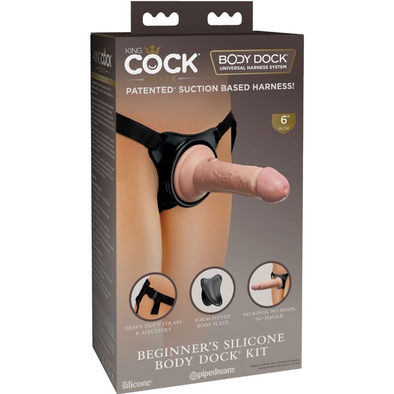 Emballage du coffret Elite Body Dock 15,2 cm King Cock