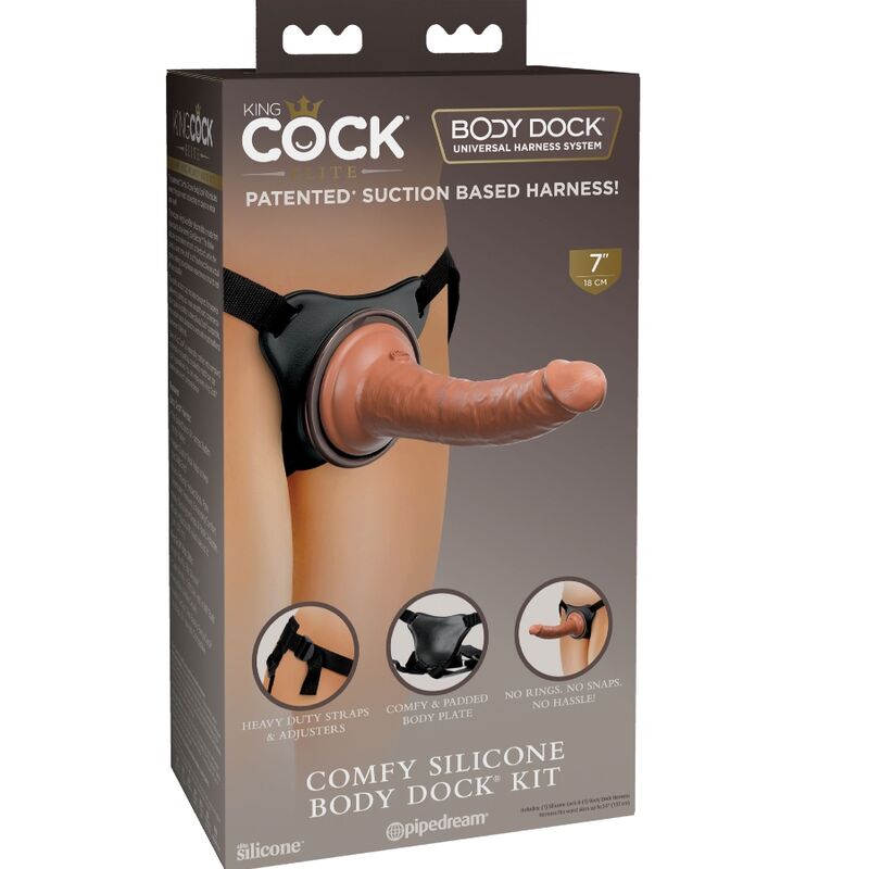 Emballage du coffret Elite Body Dock 17,8 cm King Cock