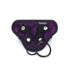 Harnais Lace violet avec trois anneaux sur fond blanc – Get Real