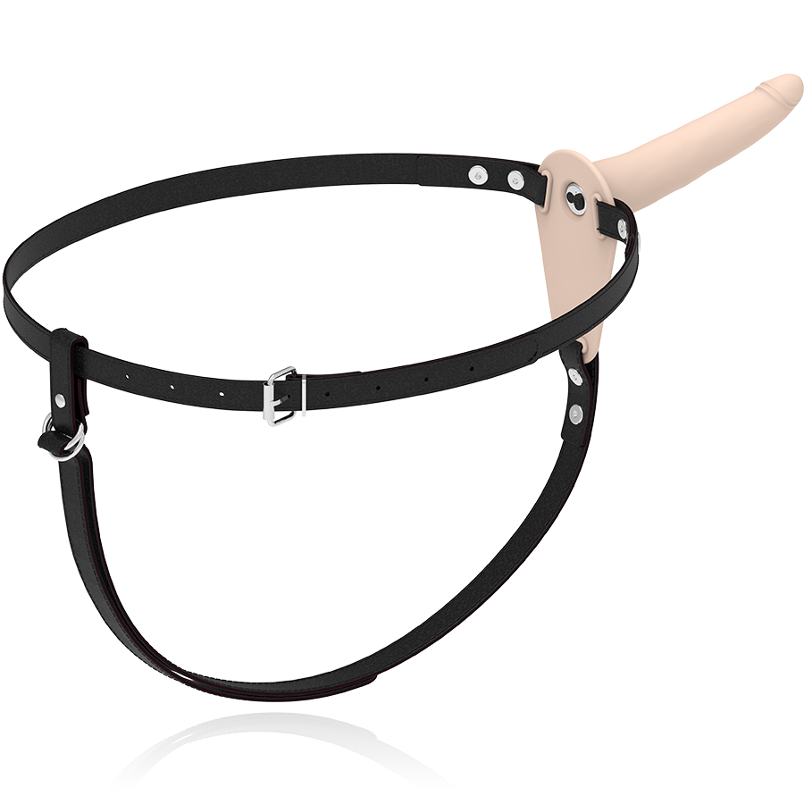 Harnais vibrant naturel vu de l’arrière – Fetish Submissive