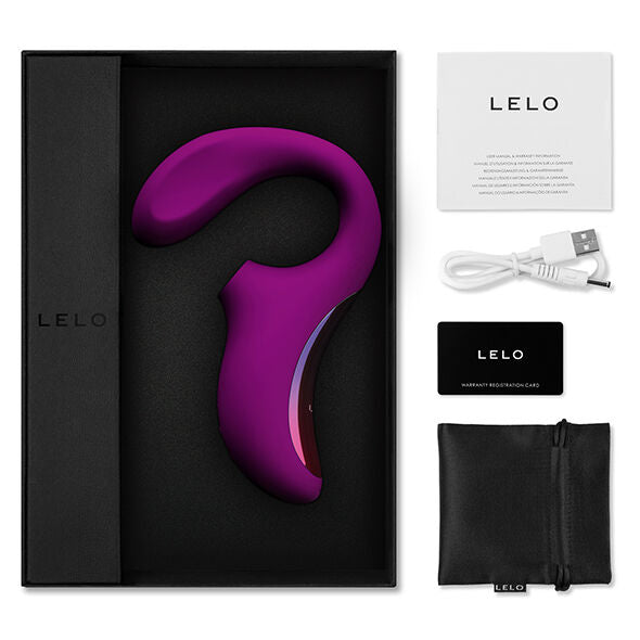 LELO - ENIGMA DOUBLE ASPIRATION STIMULATION MASSEUR  ROSE PROFONDE – vue 3