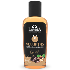 Gel voluptas de massage comestible effet chauffant - choconut 100 ml – Intimateline Luxuria – vue 1