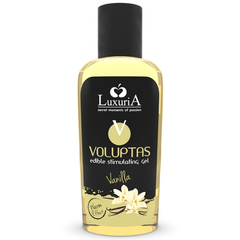 Gel voluptas de massage comestible effet chauffant - vanille 100 ml – Intimateline Luxuria – vue 1