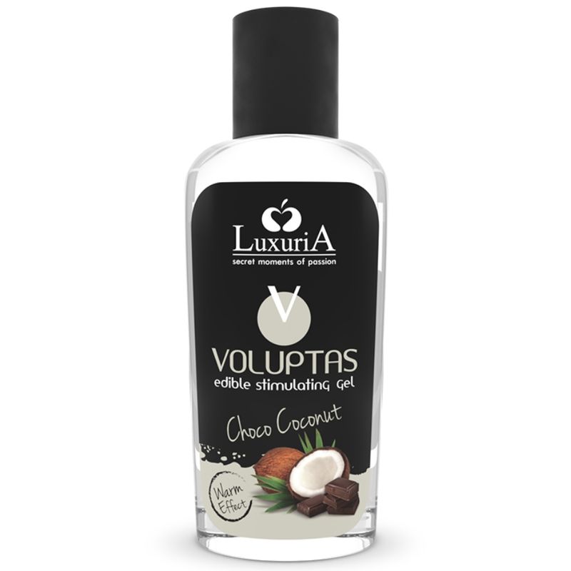Gel de massage VOLUPTAS GEL DE MASSAGE COMESTIBLE effet chauffant - NOIX DE COCO ET CRÈME 100 ML – Intimateline Luxuria