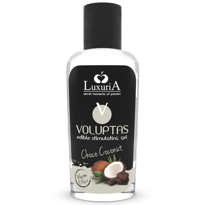 Gel de massage VOLUPTAS GEL DE MASSAGE COMESTIBLE effet chauffant - NOIX DE COCO ET CRÈME 100 ML – Intimateline Luxuria