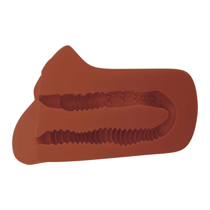 PDX PLUS - MASTURBATEUR DOUBLE MARRON CHOISISSEZ VOTRE PLAISIR – vue 3