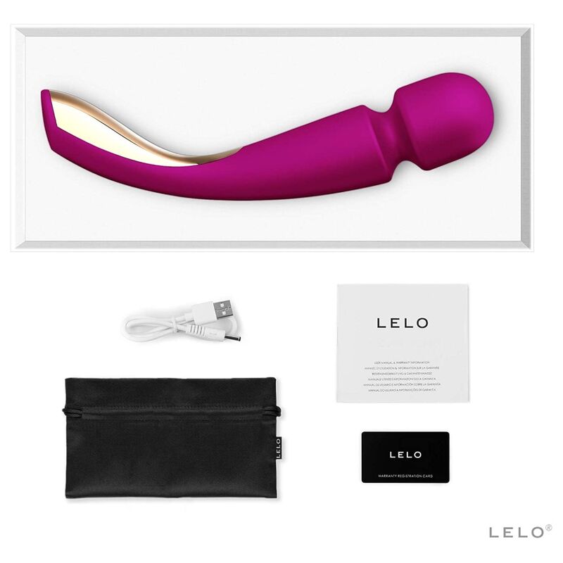 LELO - SMART WAND MEDIUM 2 MASSEUR ROSE PROFONDE – vue 5
