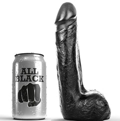 Gode réaliste Soft Black 20 cm – All Black – vue 1