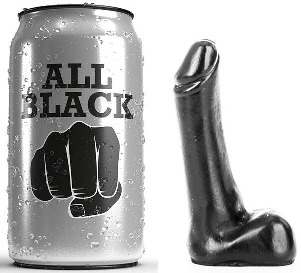 Gode réaliste 9 cm – All Black — vue 1