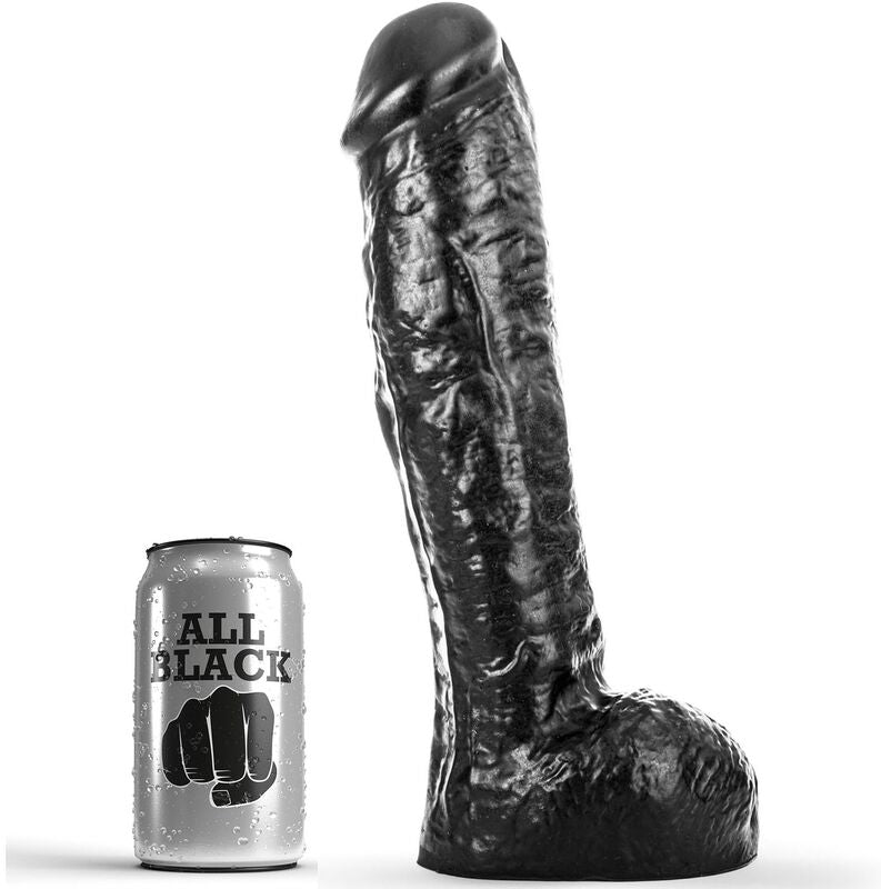 Gode réaliste Dong 29 cm – All Black — vue 1