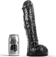 Gode réaliste Dong 29 cm – All Black — vue 1