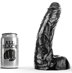 Gode réaliste Dong 25,5 cm – All Black — vue 1