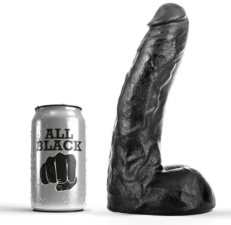 Gode réaliste Dong 22 cm – All Black — vue 1