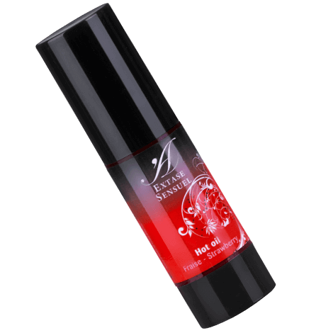 Huile stimulante chauffante Fraise 30 ml – Extase Sensual – image 2