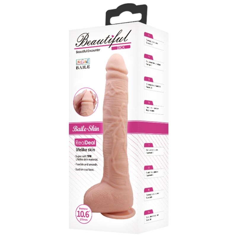Gode réaliste Flexible 28 cm – Baile Dildos — vue 8