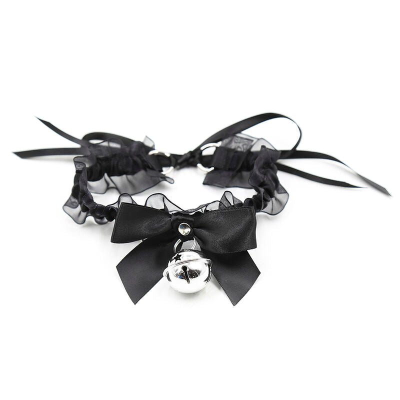 Collier fétiche en dentelle avec cloche – OhMama — vue 3
