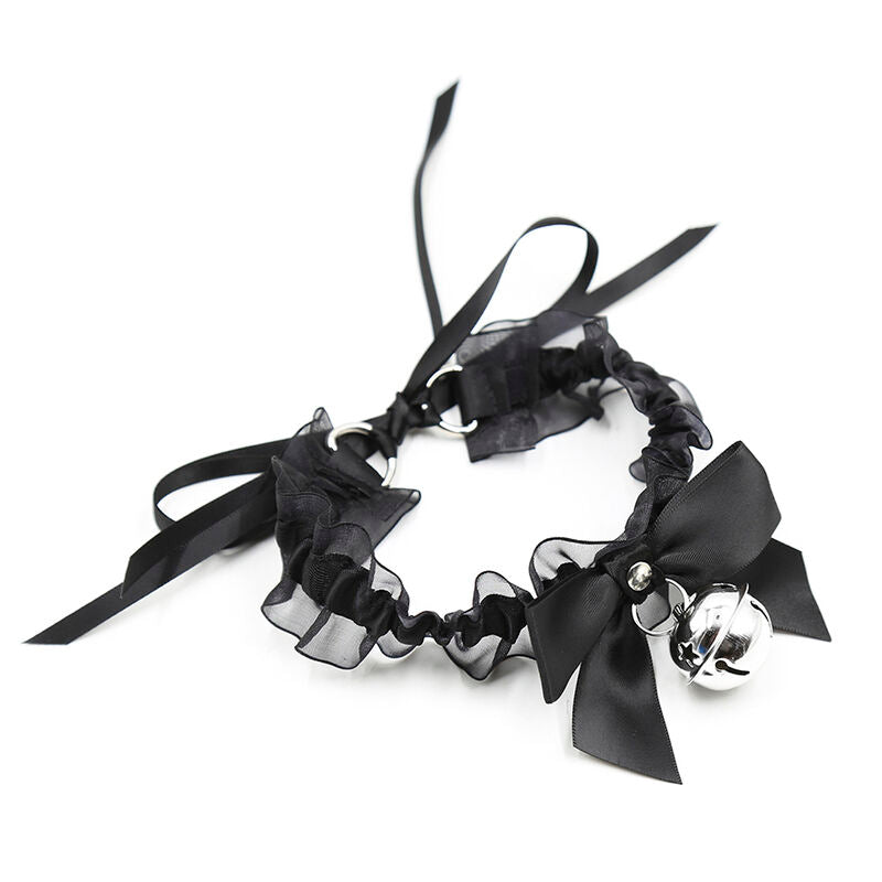 Collier fétiche en dentelle avec cloche – OhMama — vue 4