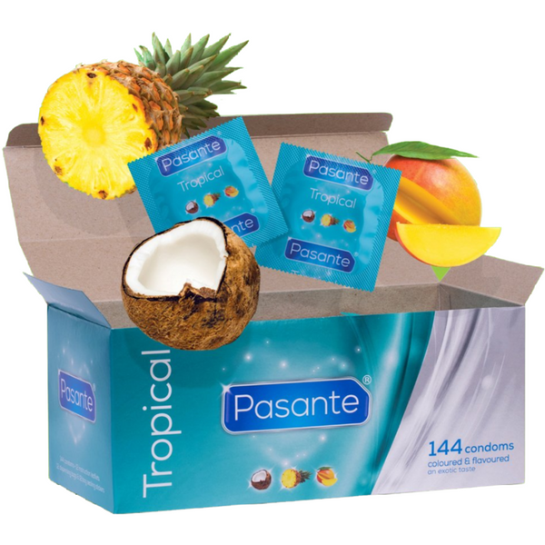 Préservatif LES PRÉSERVATIFS SAVEURS TROPICALES 144 UNITÉS – PASANTE