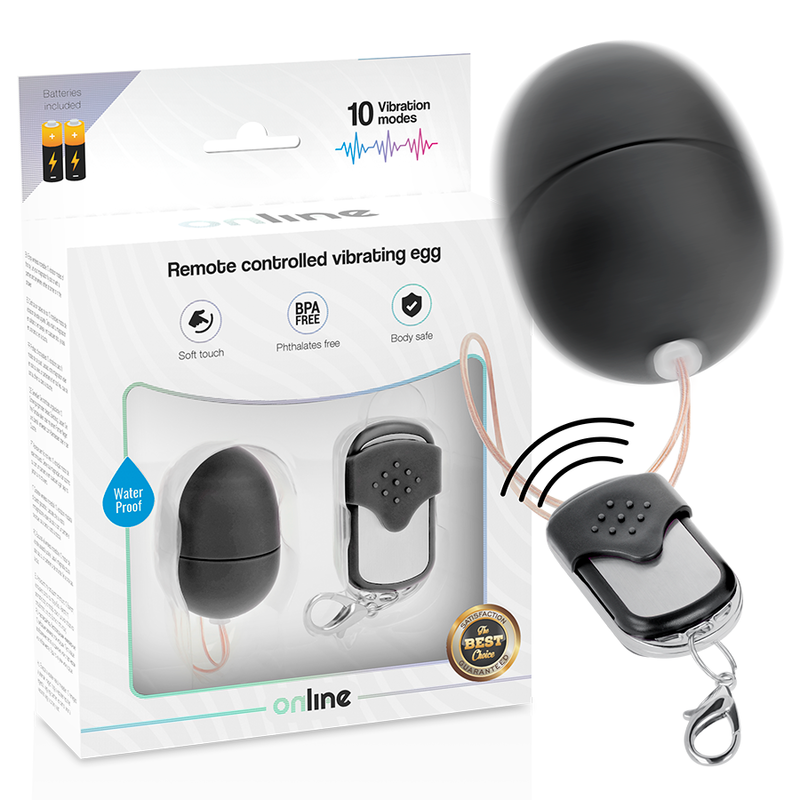 Online - Oeuf Vibrant Télécommande S Noir - vue 2