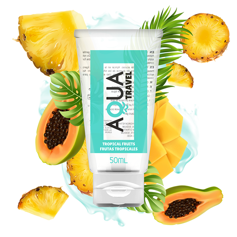 Lubrifiant Saveur lubrifiant à base d'eau fruits tropicaux - 50 ml – Aqua Travel