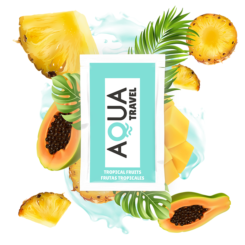 Lubrifiant à base d'eau saveur fruits tropicaux 6 ml – Aqua Travel