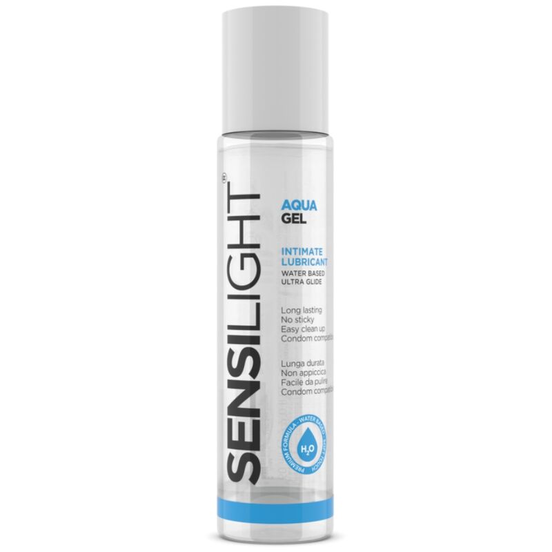 Lubrifiant Sensilight Aquagel 60 ml – IntimateLine – vue principale sur fond blanc