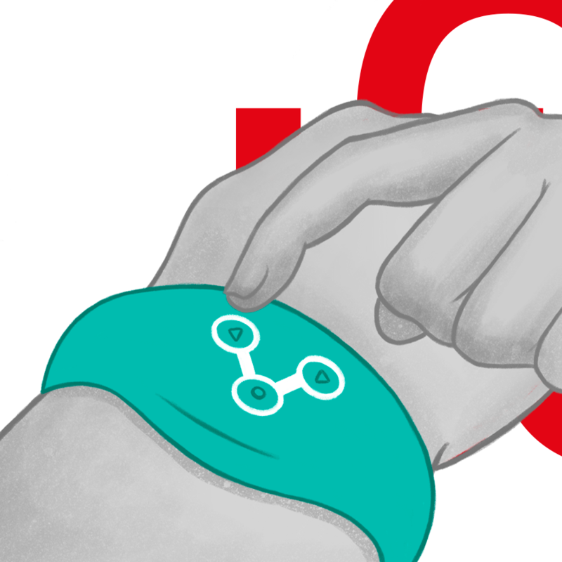 Télécommande montre WatchMe bleu et vert – WatchMe
