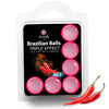 Boules brésiliennes triple effet x6 – Secretplay sur fond blanc