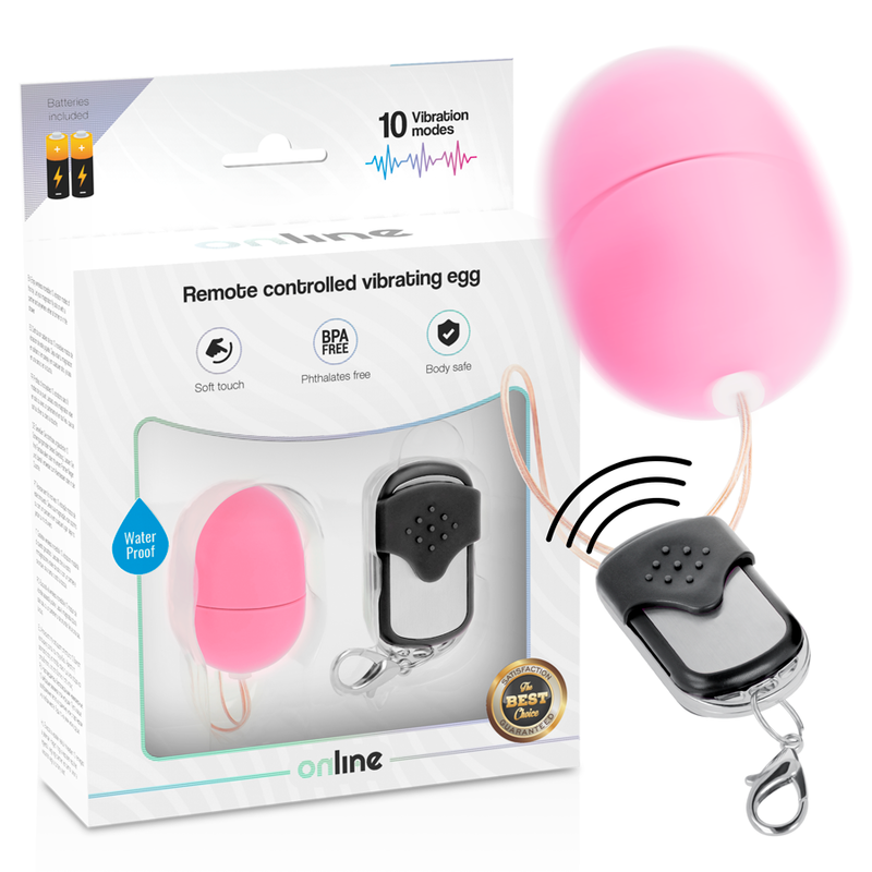 Œuf vibrant Online S rose avec télécommande – Online