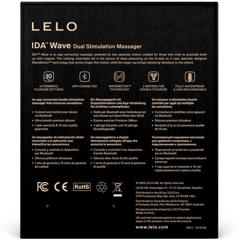 LELO - MASSEUR POUR COUPLES CORAIL LELO - IDA WAVE – vue 5